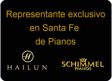Representante exclusivo en Santa Fe de Pianos Hailun y Schimmel